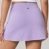 Women's Hugcurve Tennis Skirts with Inner Pockets Pastel Lilac