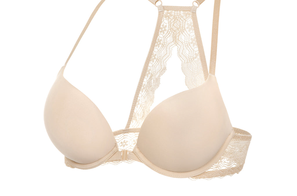 Women's T-shirt Racerback Bra Blush Beige