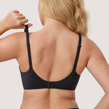 Women's T-shirt Push Up Bra Black