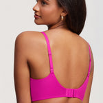 Women's T-shirt Push Up Bra Glitter Pink