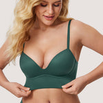 Women's T-shirt Push Up Bra Midnight Emerald