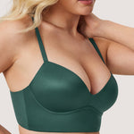 Women's T-shirt Push Up Bra Midnight Emerald