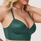 Women's T-shirt Push Up Bra Midnight Emerald