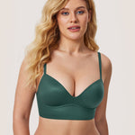 Women's T-shirt Push Up Bra Midnight Emerald
