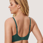 Women's T-shirt Push Up Bra Midnight Emerald
