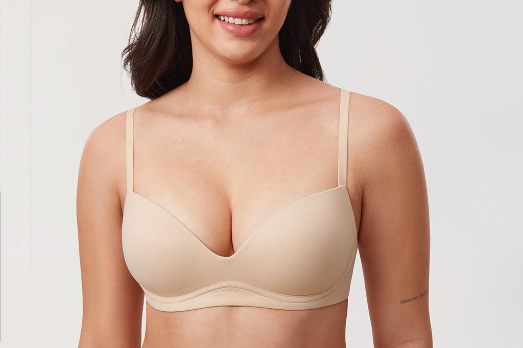 Women's Everyday Push Up Bra Beige