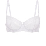 Women's Sexy Mesh Lace Balconette Bra Black