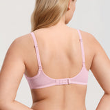 Women's Sexy Mesh Lace Balconette Bra Sweet Pink