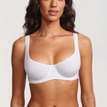 Women's Underwire Balconette Bra White