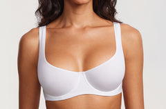 Women's Underwire Balconette Bra White