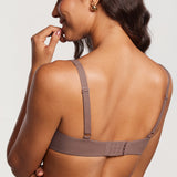 Women's Underwire Balconette Bra Brown Purple