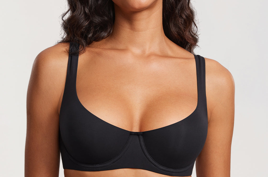 Women's Underwire Balconette Bra Black
