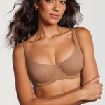 Women's Underwire Balconette Bra Gravel Beige