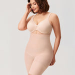 Women's High Waisted Shapewear Short Beige
