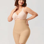 Women's High Waisted Shapewear Short Beige
