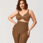 Women's High Waisted Shapewear Short Soft Tan
