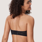 Women's Lace Strapless Bra Rose White