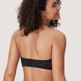 Women's Lace Strapless Bra Rose White