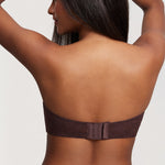 Women's Lace Strapless Bra Hazelnut
