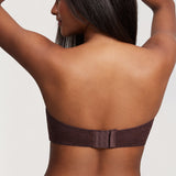 Women's Lace Strapless Bra Hazelnut