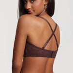 Women's Lace Strapless Bra Hazelnut