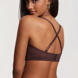 Women's Lace Strapless Bra Hazelnut