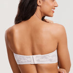 Women's Lace Strapless Bra White