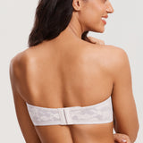 Women's Lace Strapless Bra White