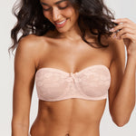 Women's Lace Strapless Bra Apricot Pink