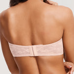 Women's Lace Strapless Bra Apricot Pink