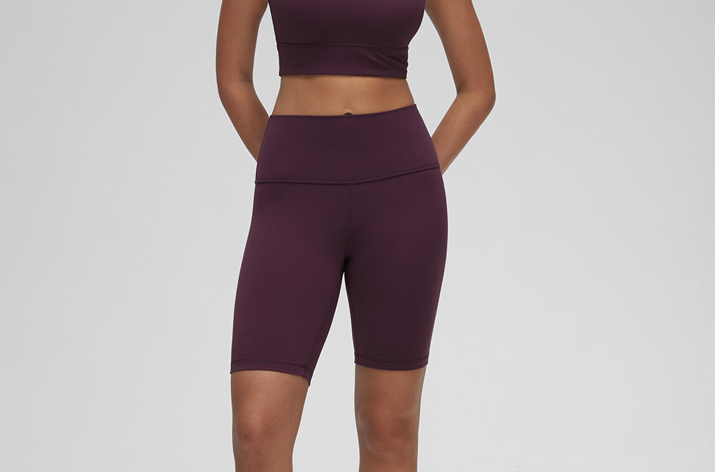 CRZ YOGA Women's U Back Sports Bra Deep Purple