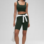 CRZ YOGA Women's U Back Sports Bra Legend Green