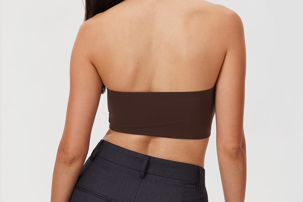 Women's Seamless Bandeau Bra Hazelnut