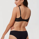Women's Mesh Plunge Bra Black