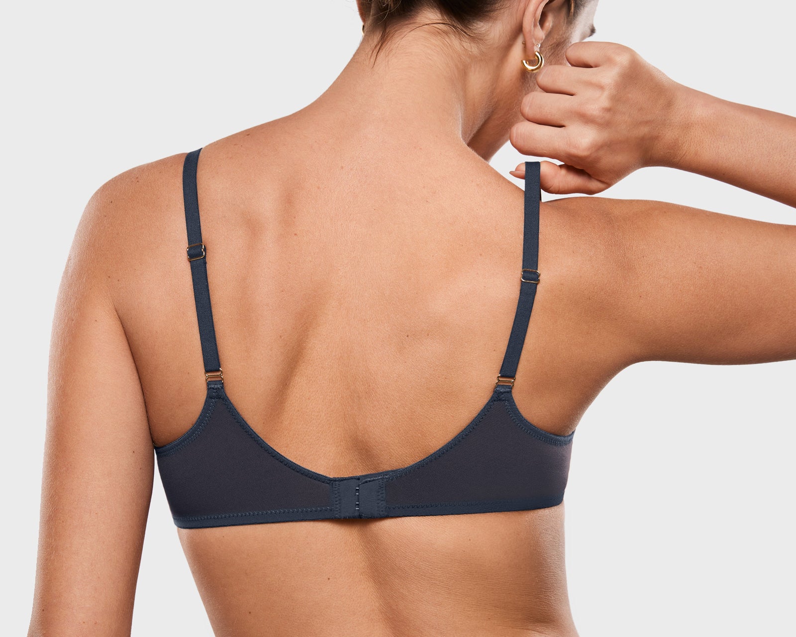 Women's Mesh Plunge Bra Twilight Blue