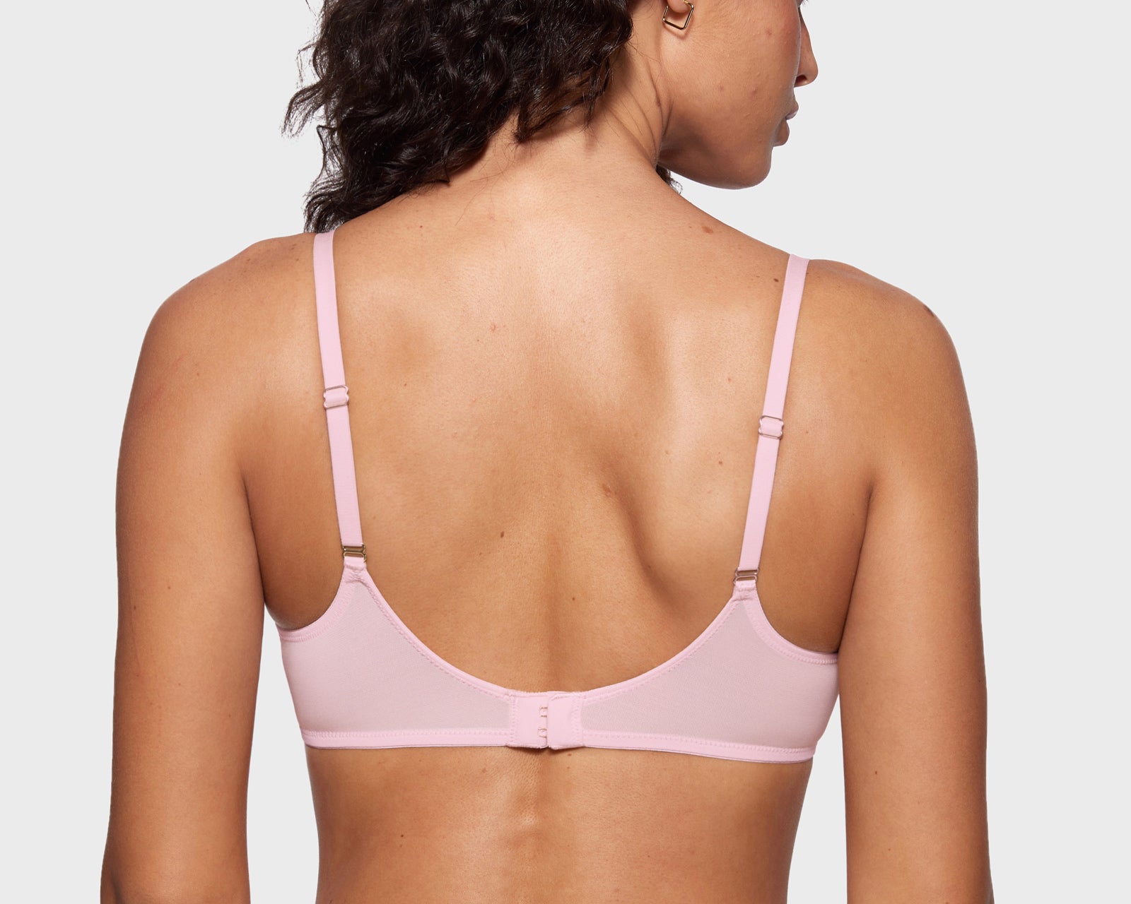 Women's Mesh Plunge Bra Sweet Pink