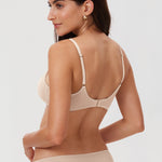 Women's Mesh Plunge Bra Coconut White