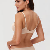 Women's Mesh Plunge Bra Coconut White