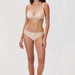 Women's Mesh Plunge Bra Coconut White
