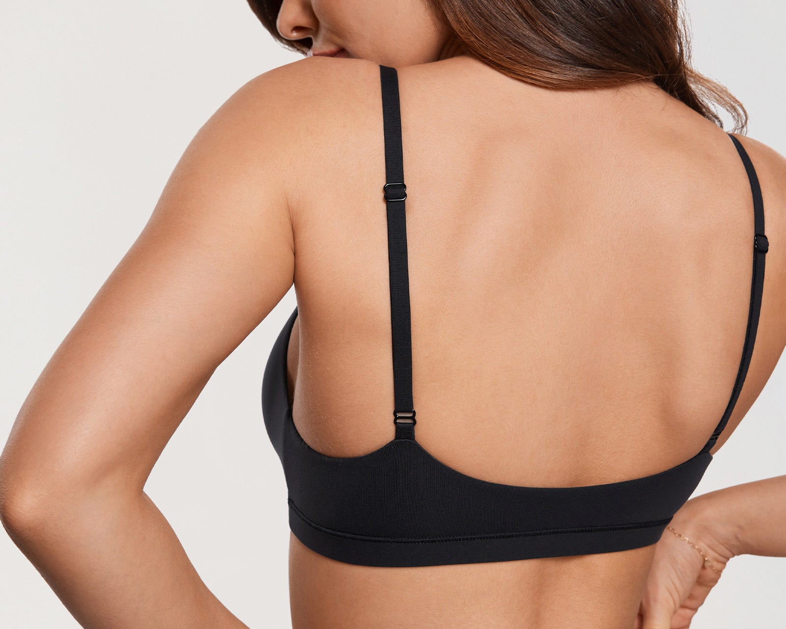 Women's Soft Triangle Bralette Black