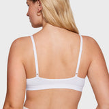Women's Soft Triangle Bralette Snow White