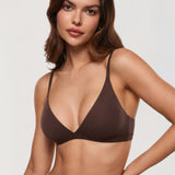 Women's Soft Triangle Bralette Hazelnut