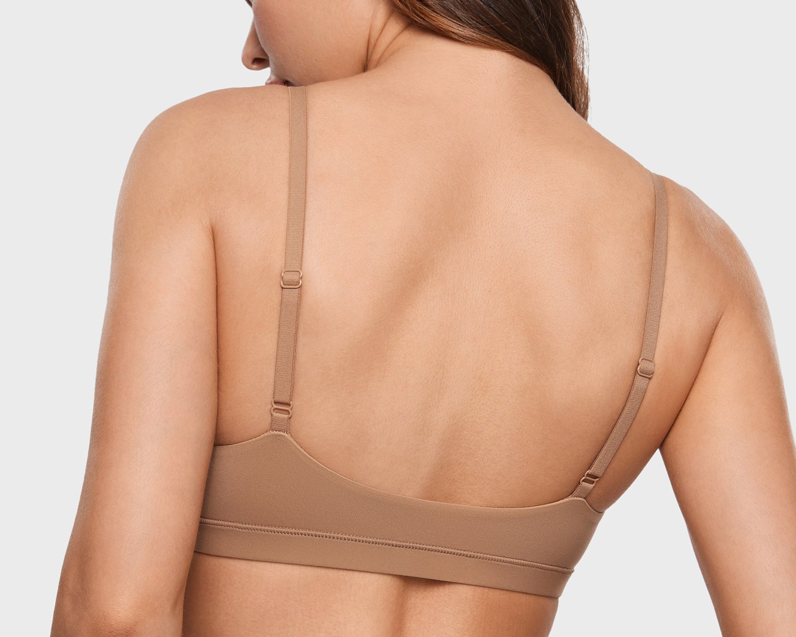 Women's Soft Triangle Bralette Gravel Beige