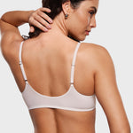 Women's Sheer Front Closure Bra Coconut White
