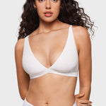 Women's Inbarely® Soft Deep V Triangle Bralette Snow White