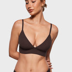 Women's Inbarely® Outwear Longline Triangle Bralette Hazelnut