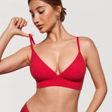 Women's Inbarely® Outwear Longline Triangle Bralette Lipstick Red