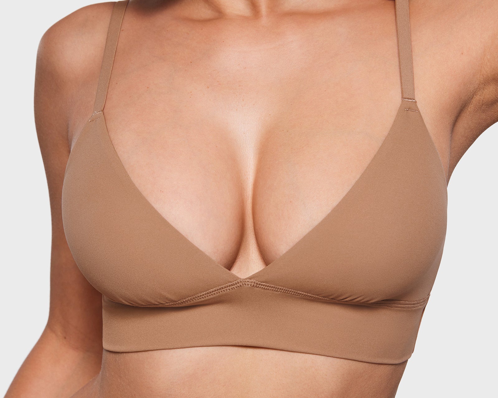 Women's Inbarely® Outwear Longline Triangle Bralette Gravel Beige