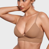 Women's Inbarely® Outwear Longline Triangle Bralette Gravel Beige