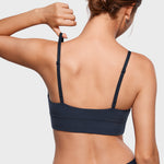 Women's Inbarely® Outwear Longline Triangle Bralette Deep Ocean Blue